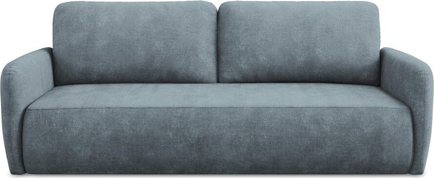 Šedomodrá žinylková rozkládací/s úložným prostorem pohovka 218 cm Lilo – Makamii