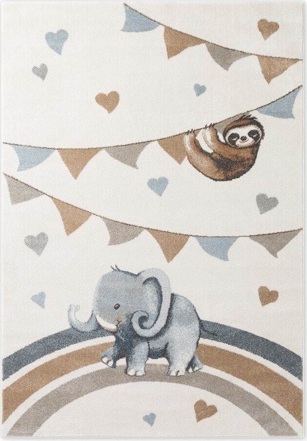 Krémový dětský koberec 160x230 cm Walk like an Elephant Rainbow Party – Villeroy&Boch