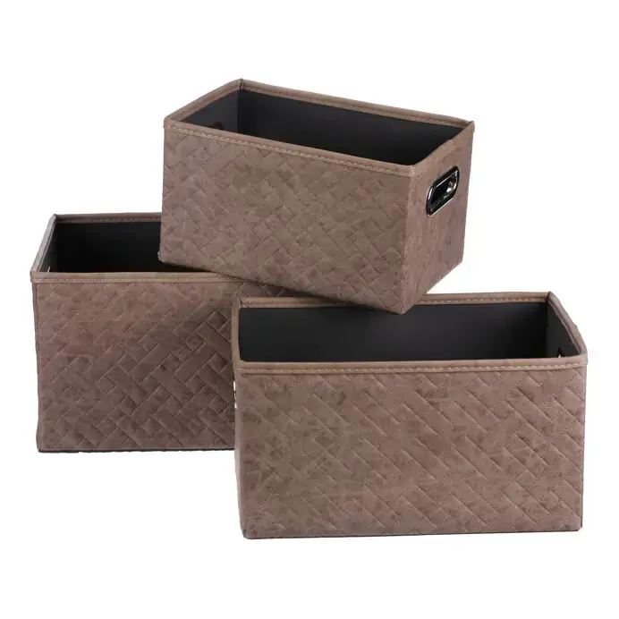 Autronic Sada látkových boxů DT3010 BRN