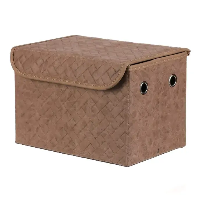 Autronic Box látkový s víkem DT3012 BRN-M