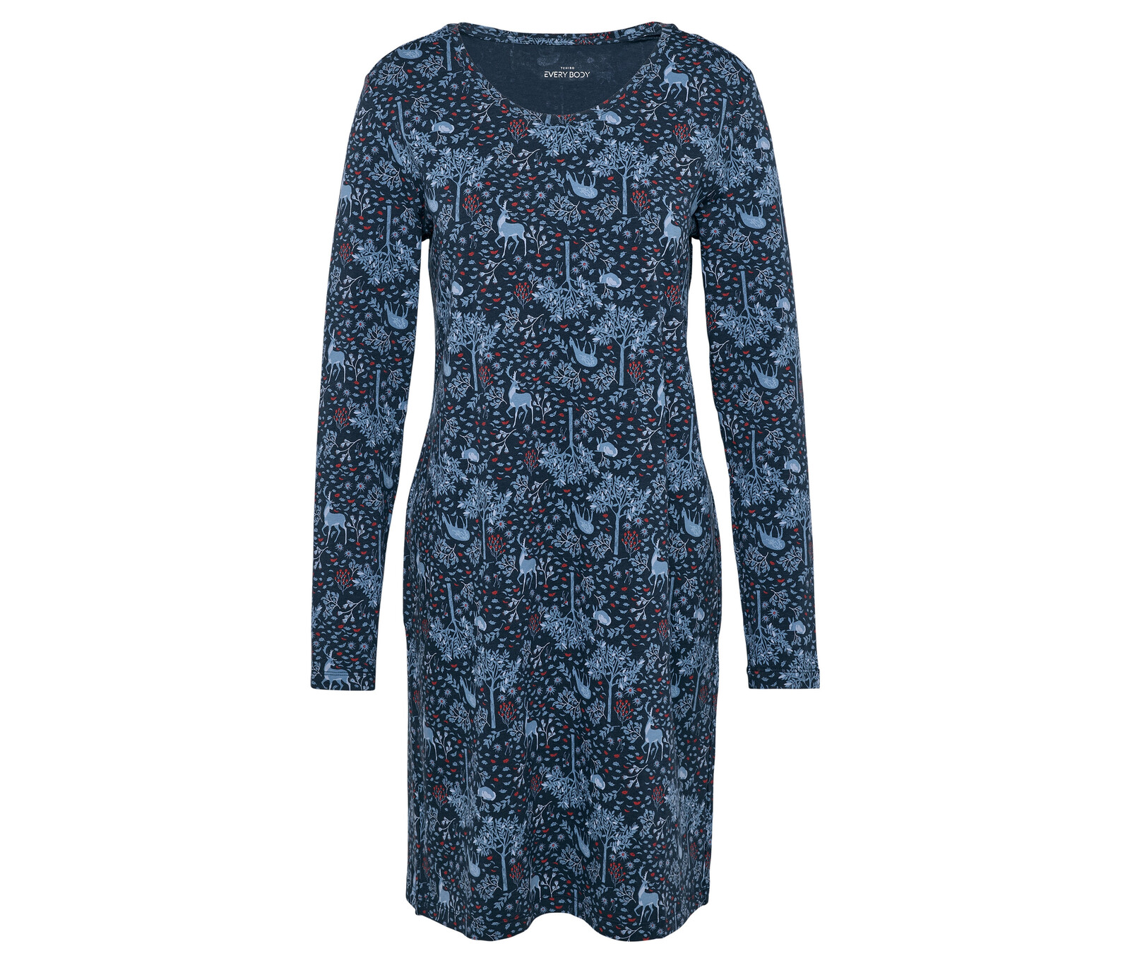 Tchibo - Noční košile - pro ženy - vel. XXL 52/54 - barva: modrá