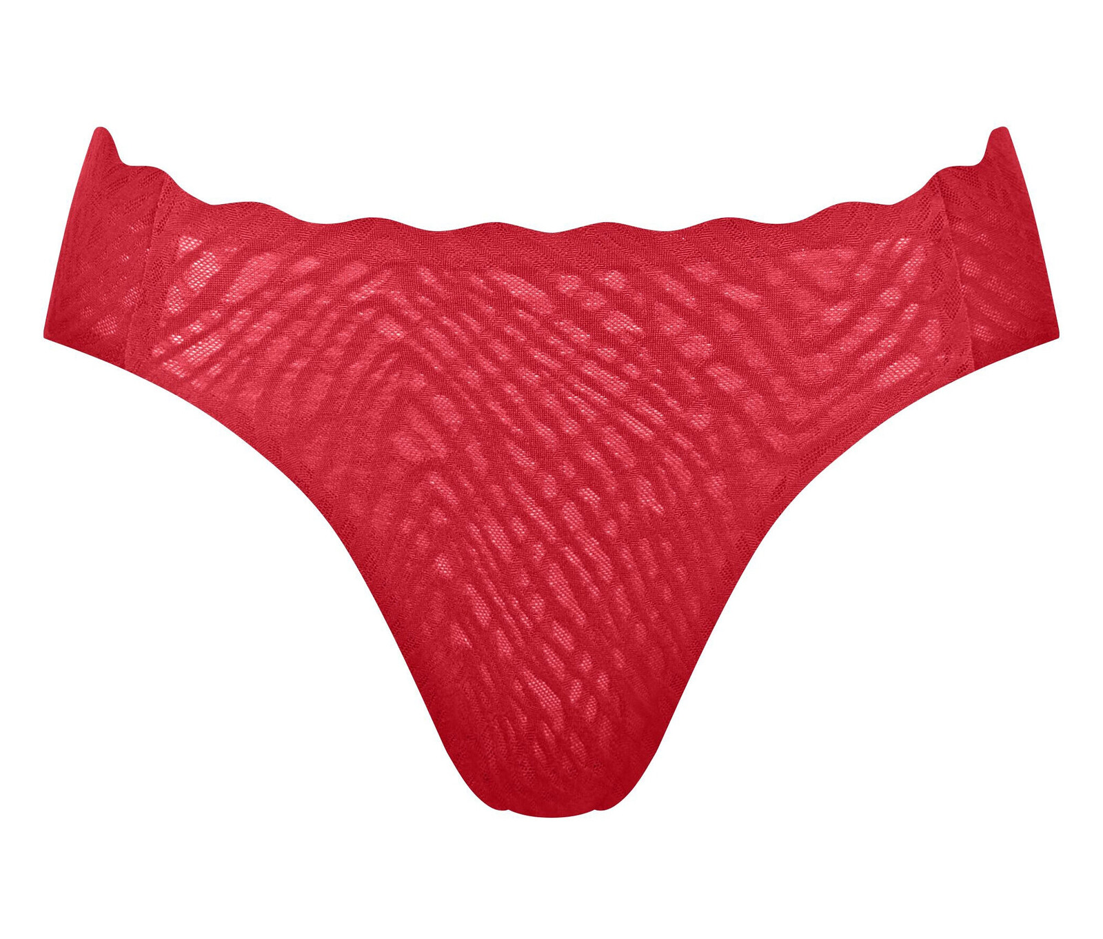 Vysoce vykrojené kalhotky sloggi Zero Feel Bliss Festive High leg - pro ženy - vel. M - barva: červená/žakár