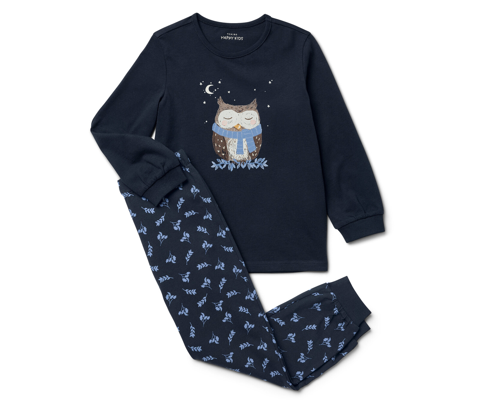 Tchibo - Dětské pyžamo »Glow in the dark« - pro ženy - vel. 122/128 - barva: modrá/s potiskem