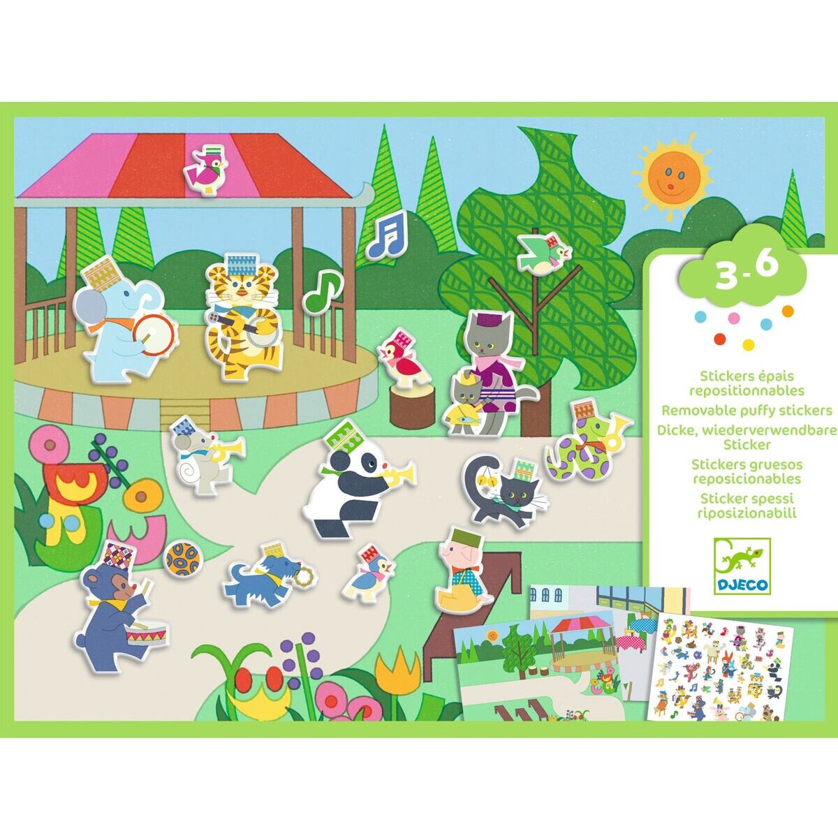 DJECO Samolepkové tvoření Hudebníci