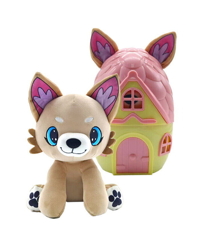 STEPPOS PupaDorables Zvířátko v domečku - Foxy Fluff - světle hnědé