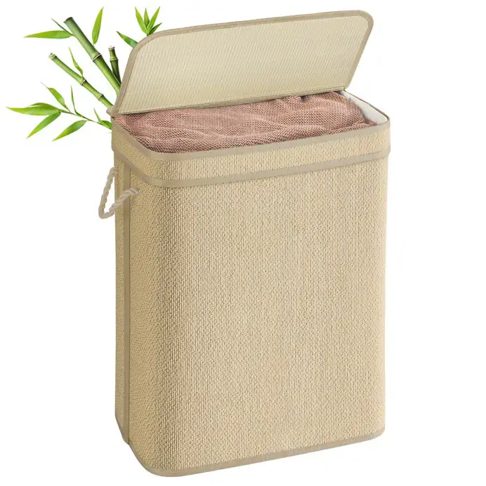 Autronic Koš na prádlo, bambus APK-E1067 NAT