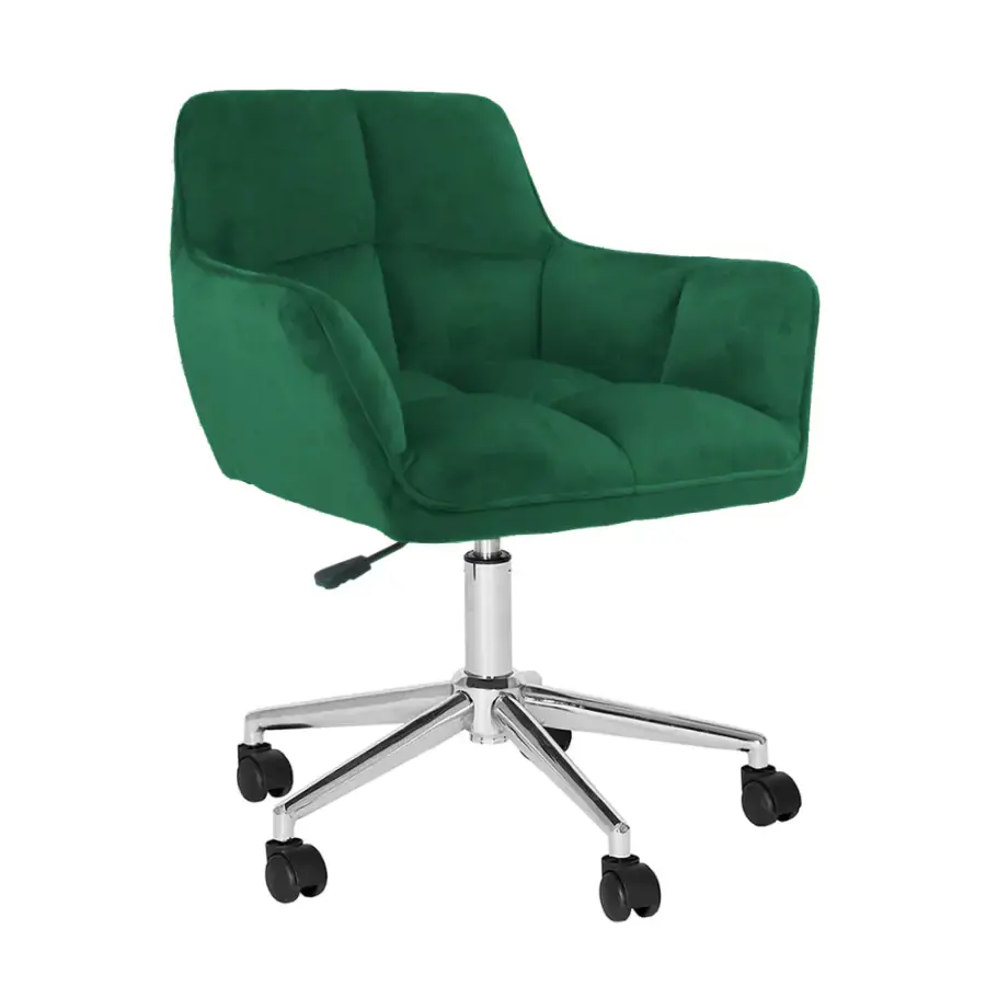 Tempo Kondela Kancelářské křeslo HAGRID NEW - smaragdová/chrom