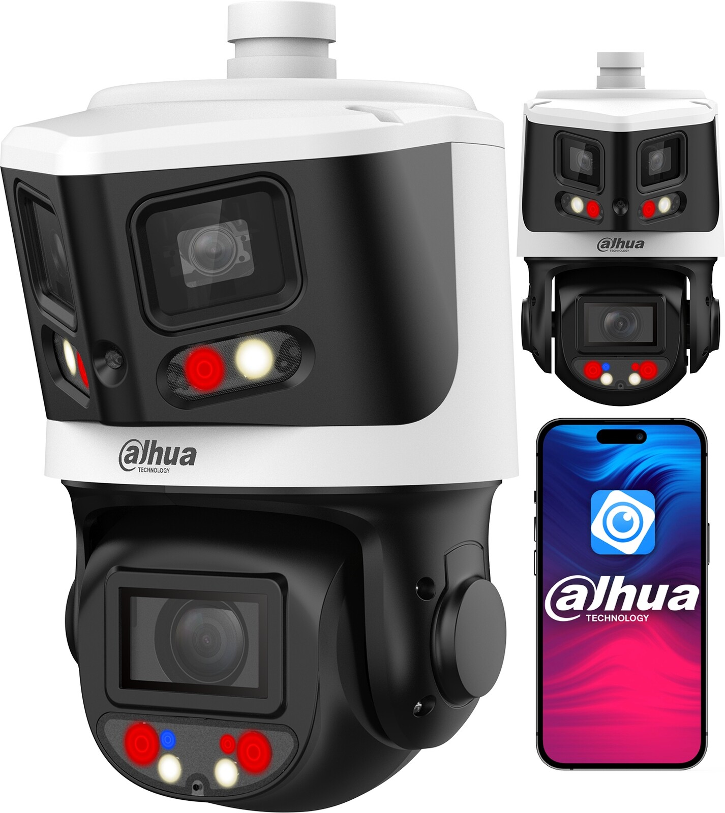 Otočná Ip kamera Dual Lens 8Mpx+4Mpx X-Spans TiOC SDT3E410-8P-MB-A-PV1