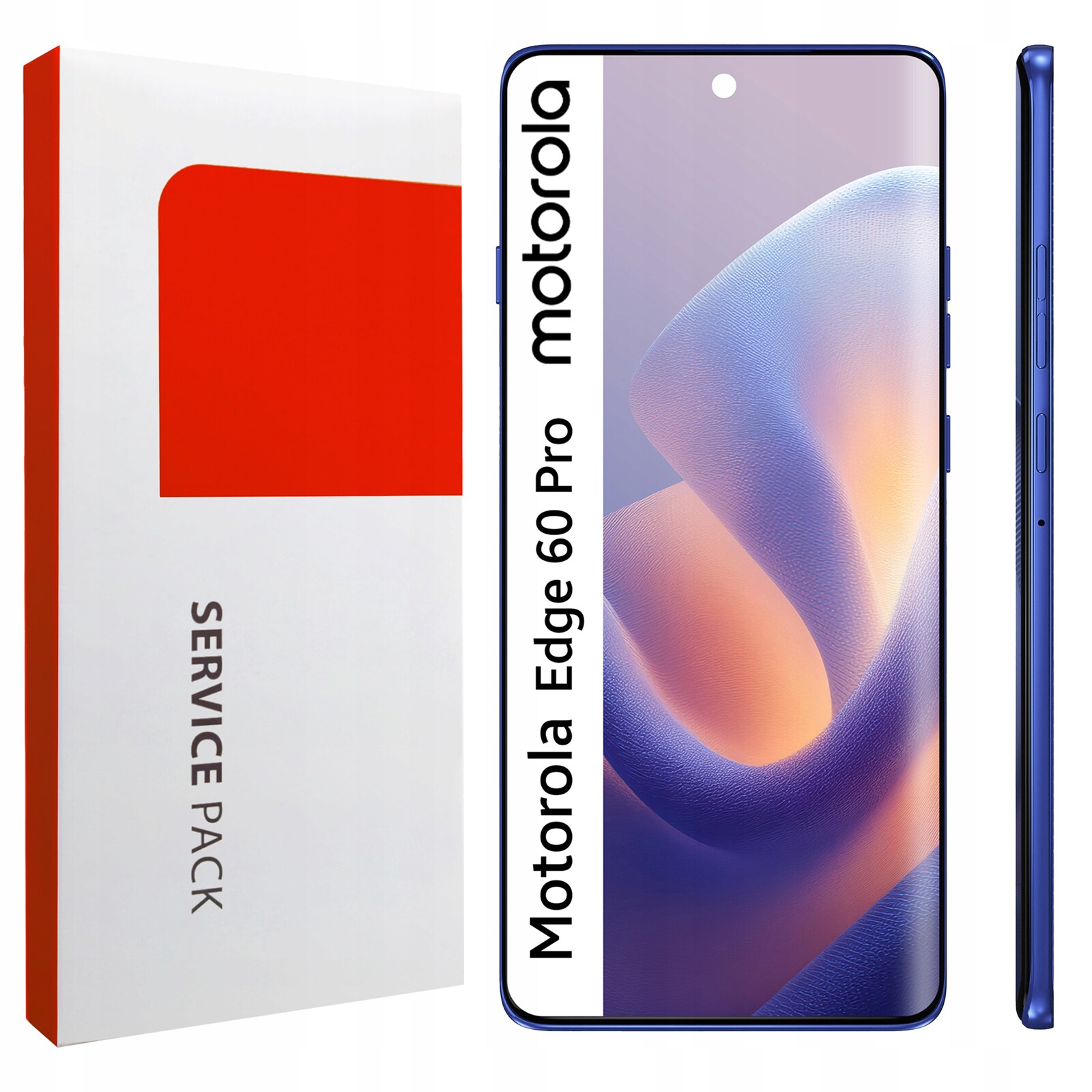 Originální Zila pro Motorola Edge 60 Pro LCD Displej Dotyk Rámeček Modrý