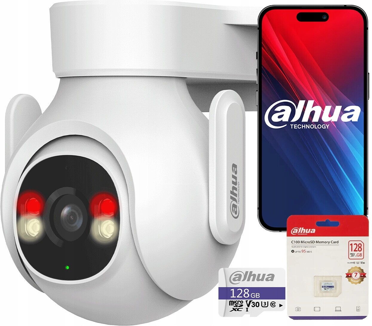 Otočná WiFi kamera P5B-PV Dahua 5Mpx Venkovní Led Ir Domov Firma 128GB