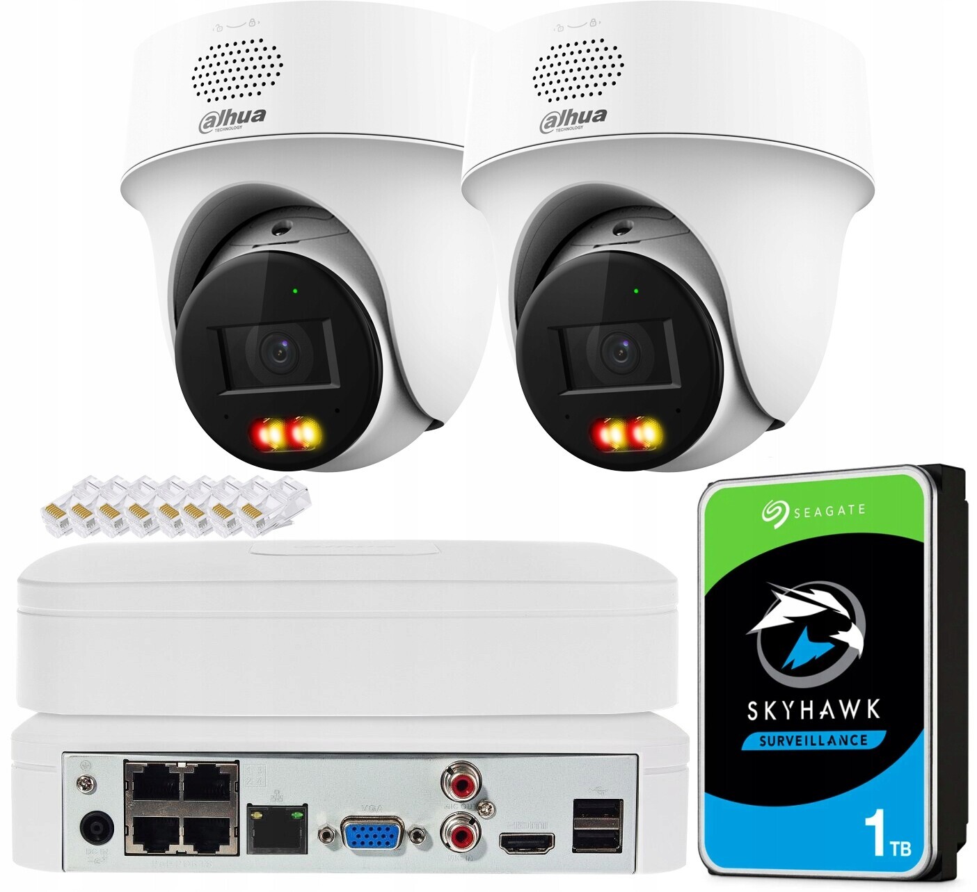 Monitorovací sada Dahua 4MPx 2x Otočná kamera IPC-PT1439H-PV-0280B