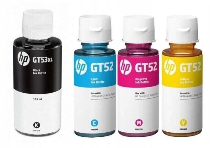 Inkoust Hp sada GT53XL GT52 pro tiskárnu Hp smart tank 500 600 450