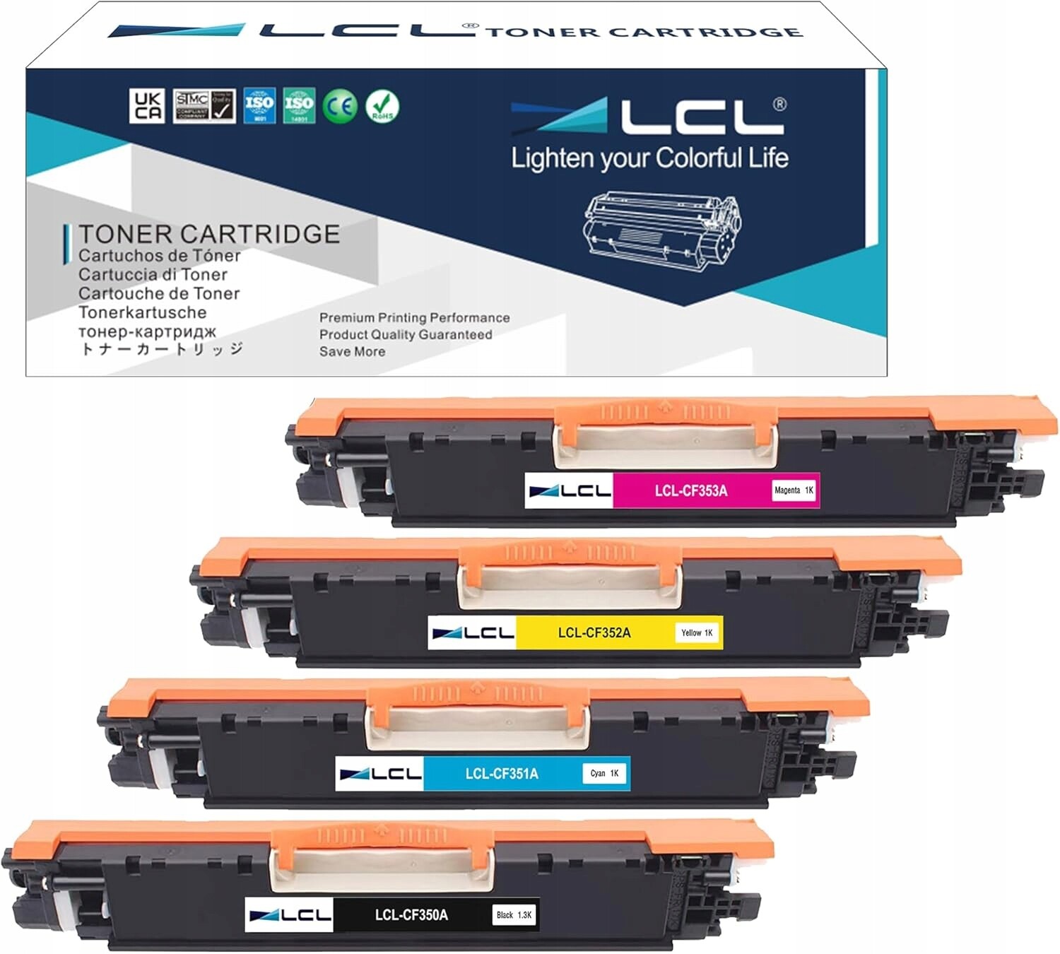 Toner 130A CF350A-CF353A Sada 4ks LCL pro Hp Color LaserJet Pro M176 M177