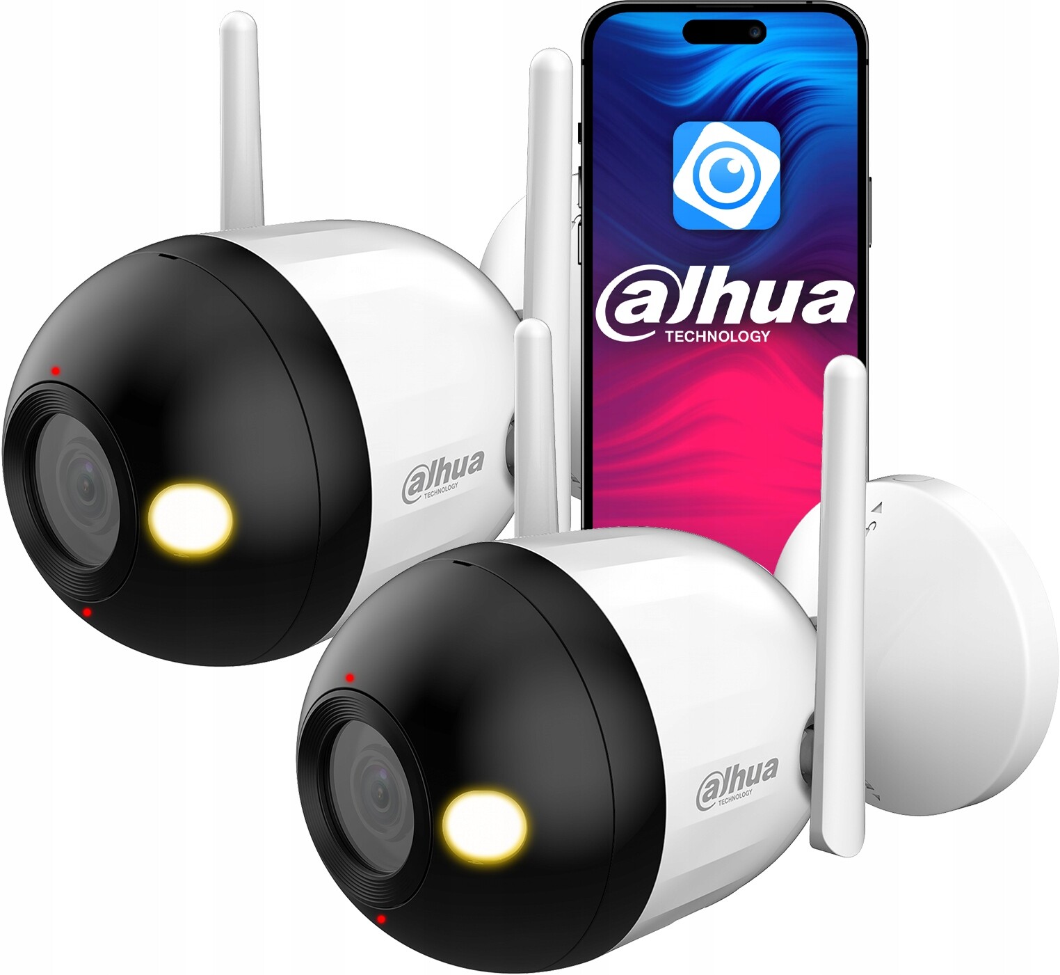 WiFi kamera Dahua x2 4MPx 2K+ F4C-PV Smart Dual Light Audio Ai detekce