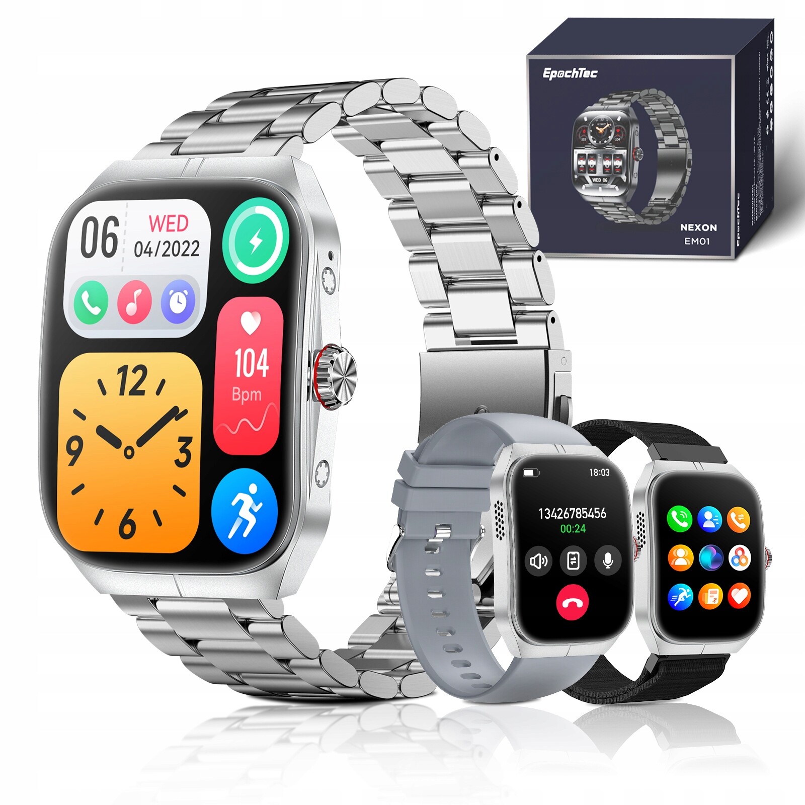 Pánské chytré hodinky, sportovní fitness tracker chytré hodinky pro muže, vodotěsné s IP68