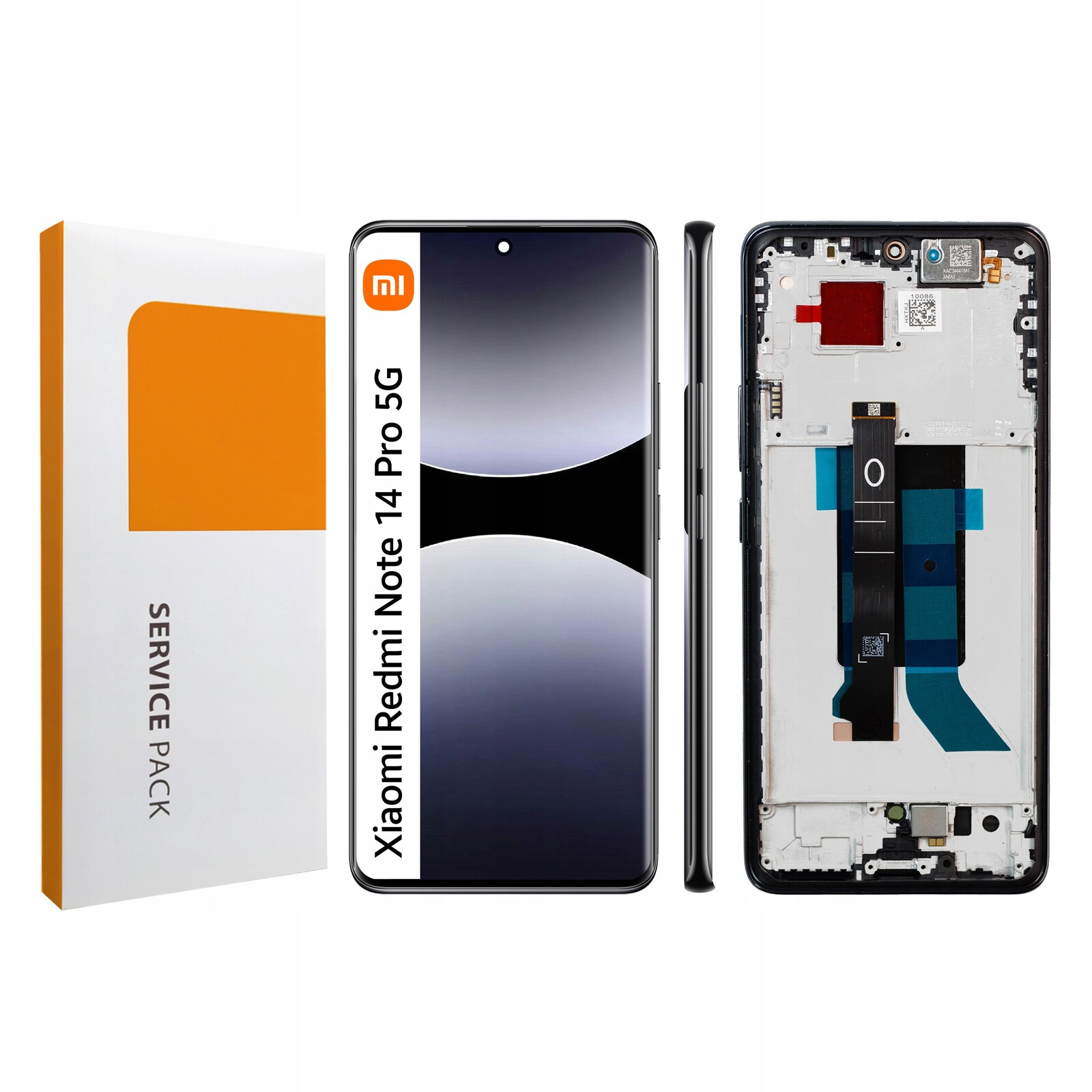 Displej s rámečkem pro Xiaomi Note 14 Pro 5G Originální Zila LCD panel Černý