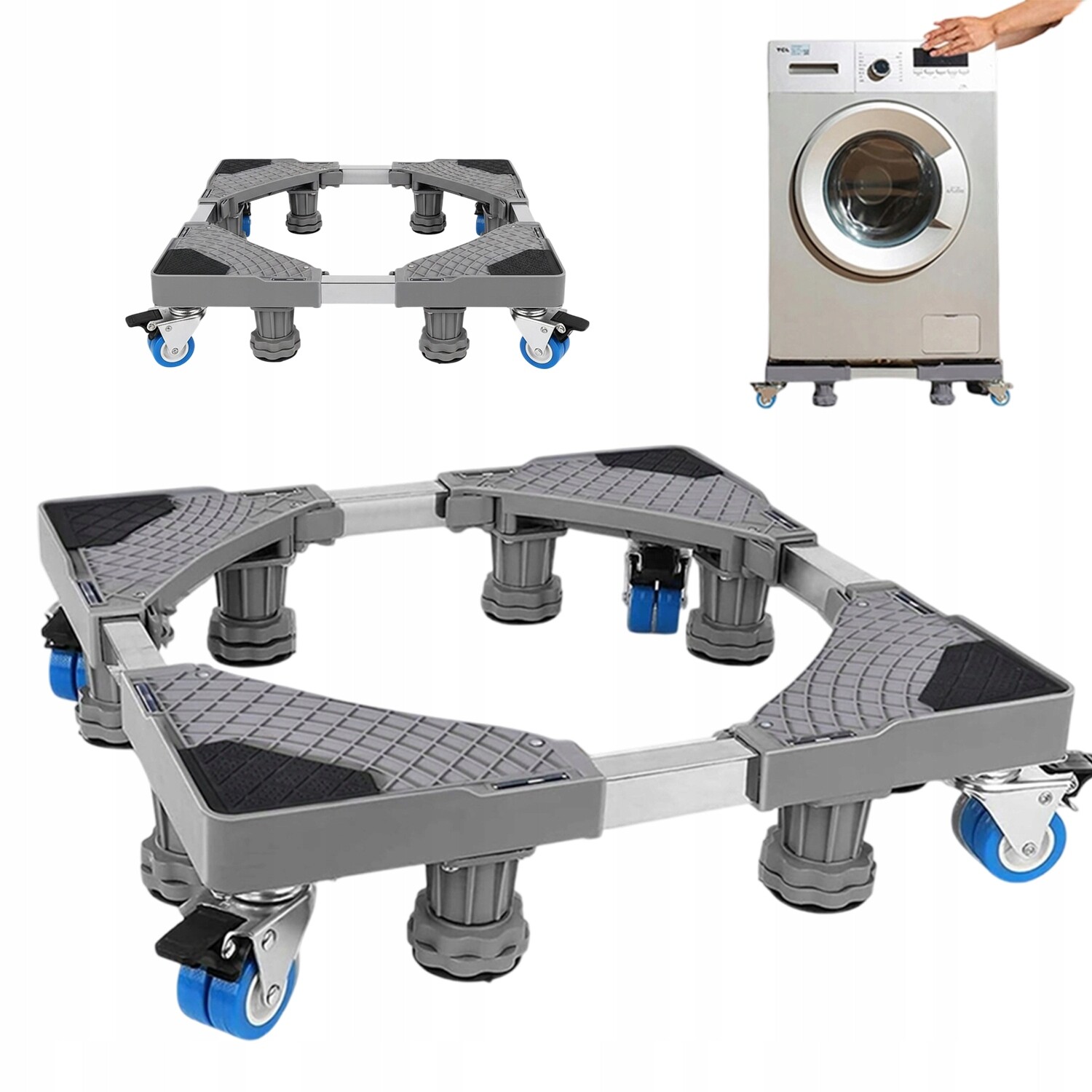 Pohyblivá Podložka Pro Pračku A Sušičku Chladničky, Nosnost 250 Kg, 42-66 CM