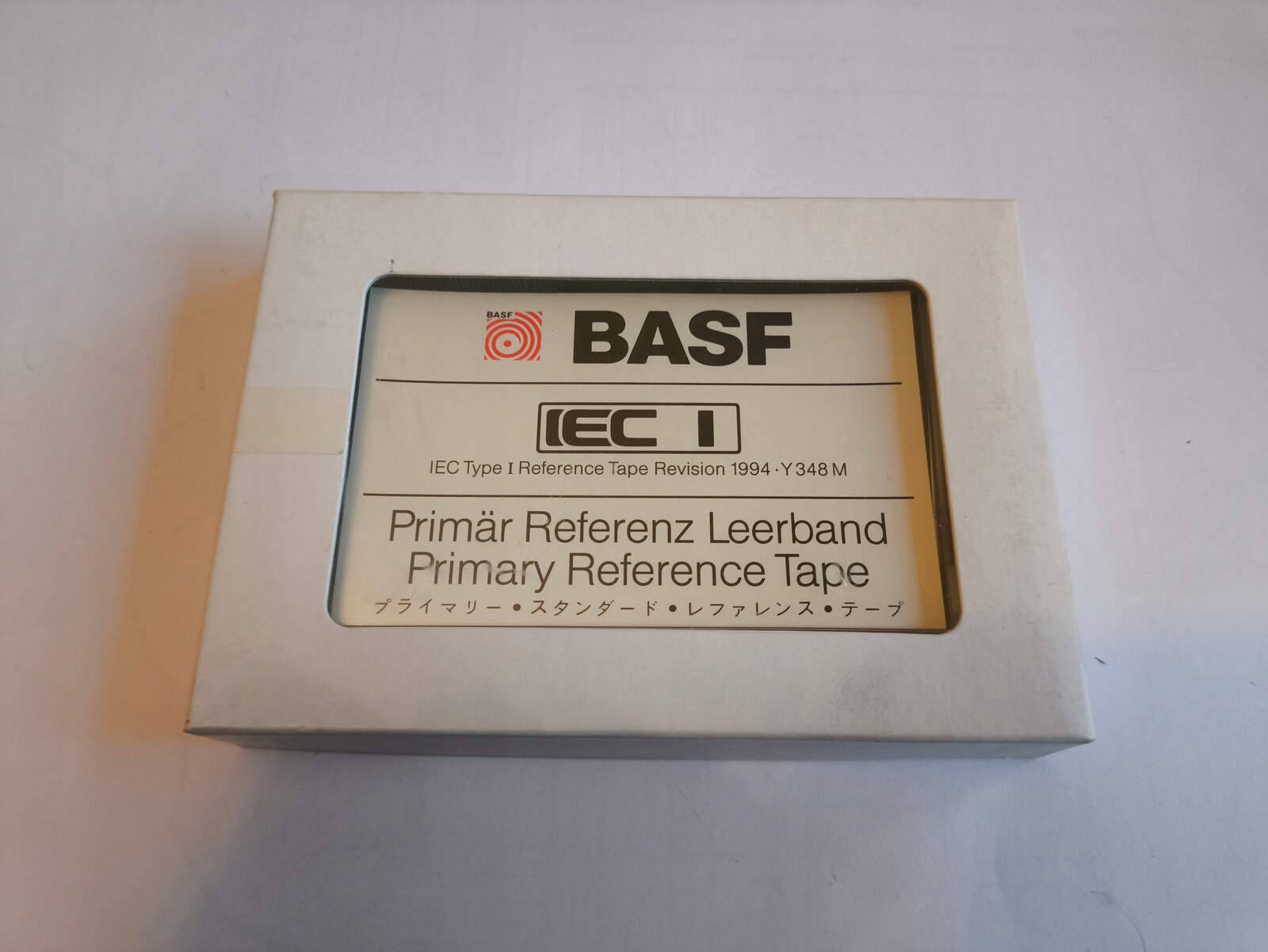 Revize primárního referenčního pásu Basf z roku 1994 Y 348 M Iec I Maxima Tp II $$269