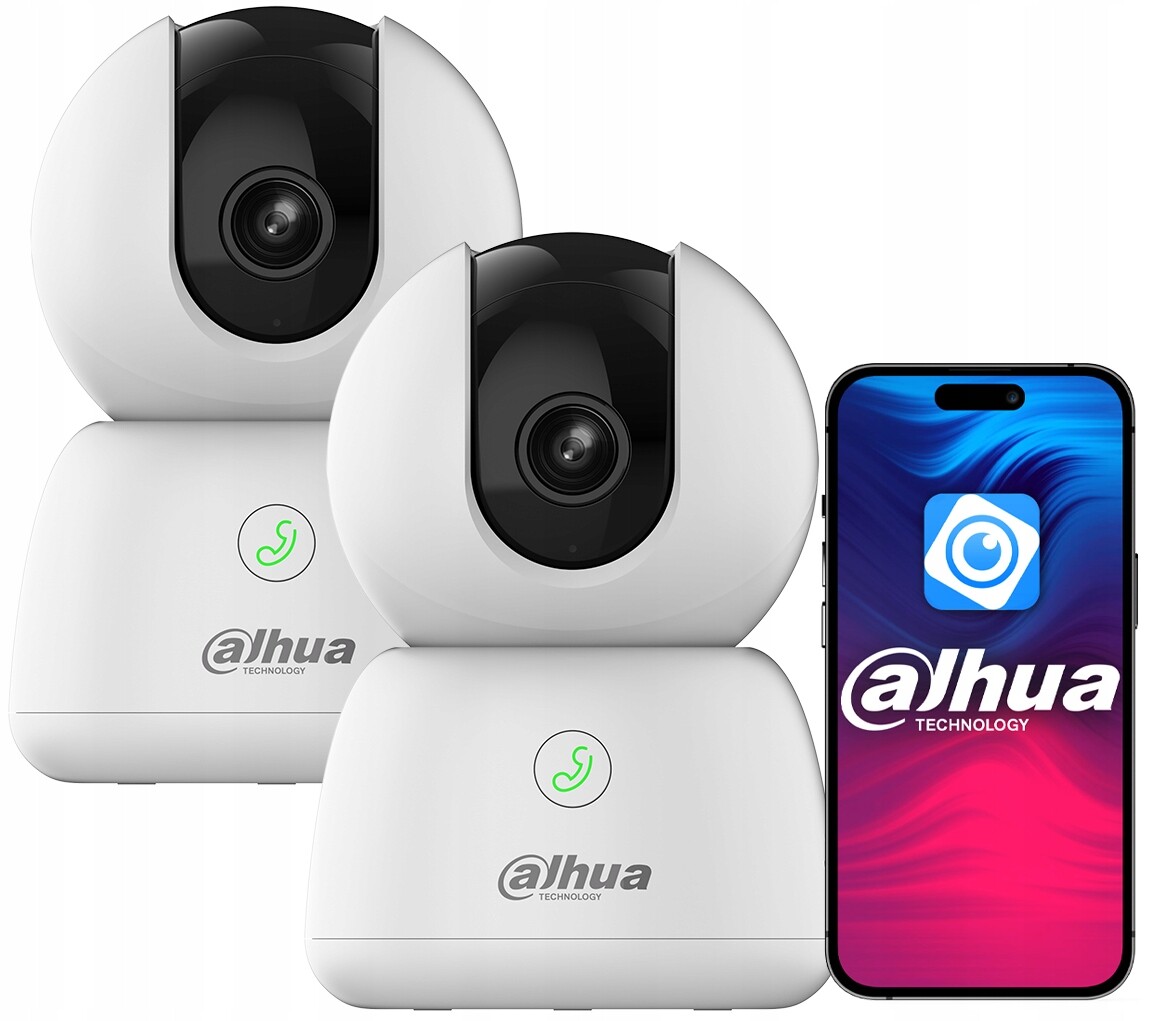 Dvě kamery chůvička Otočné WiFi 3Mpx Dahua H3B Hero Autotracking Slot Sd