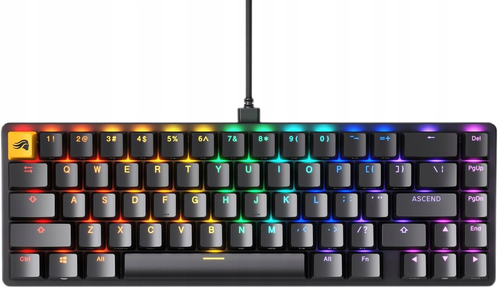 Glorious Glo-kb GMMK2 65% Mechanická klávesnice Rgb Hot Swap Fox Switch