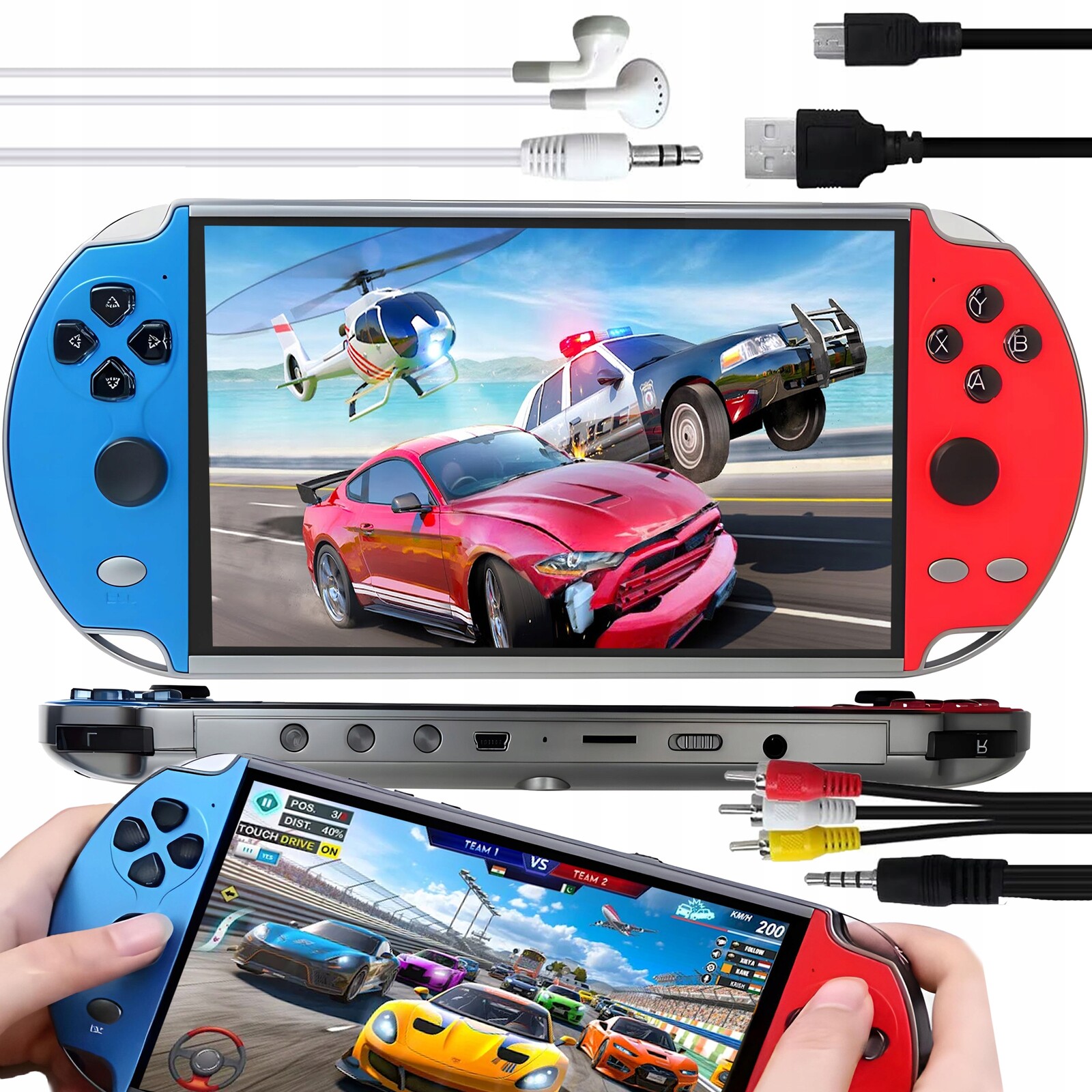 Přenosná Konzola X12 Pro 1100+ Retro Her Mini Herní Televizor S 8 Gb Paměti 5,1