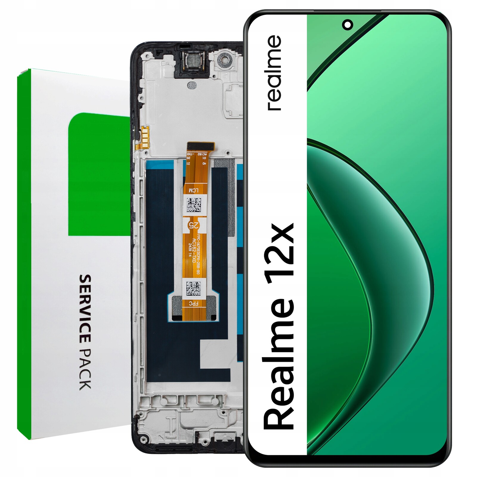 RMX3997 LCD pro Realme 12X Service Pack Rámeček Matice Originál Zila