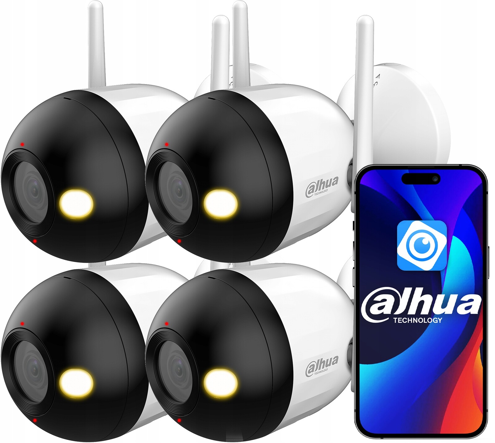 WiFi kamera Dahua x4 4MPx 2K+ F4C-PV Smart Dual Light Audio Ai detekce