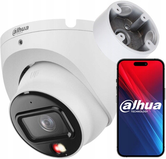 Venkovní Ip kamera 6MPx Dahua IPC-HDW1639T-A-IL PoE Dual Light s pouzdrem