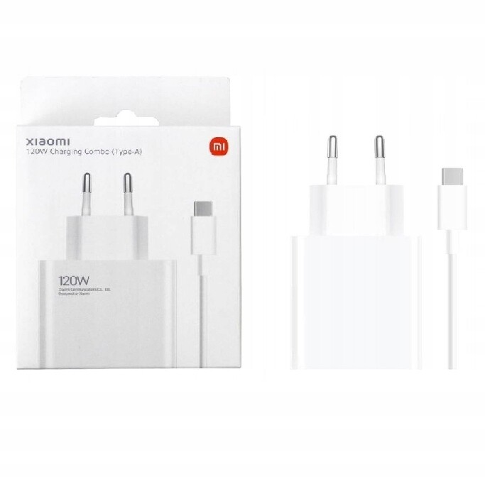 Nabíječka 120W Turbo Charge Xiaomi Redmi Poco S Kabelem Usb C 1M premium
