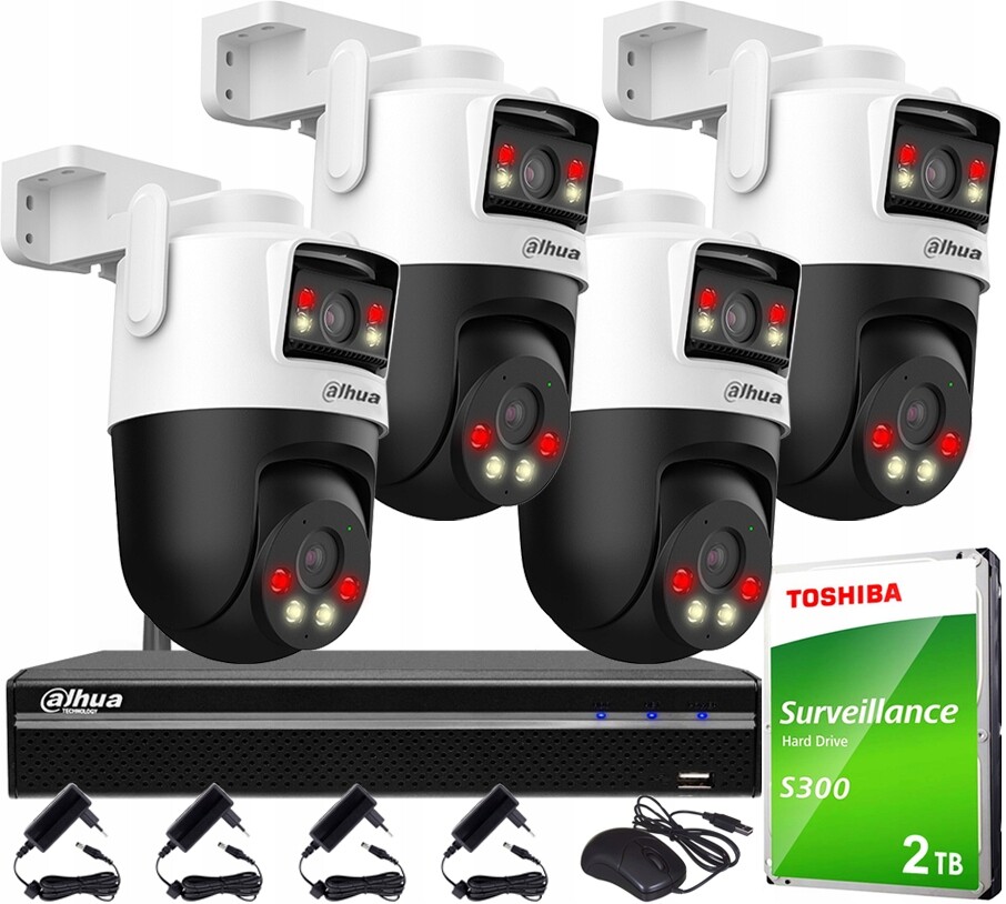 Sada Wifi 3MP+3MP Dahua 4x Otočná kamera P3D-3F-PV Venkovní Dual Ligh