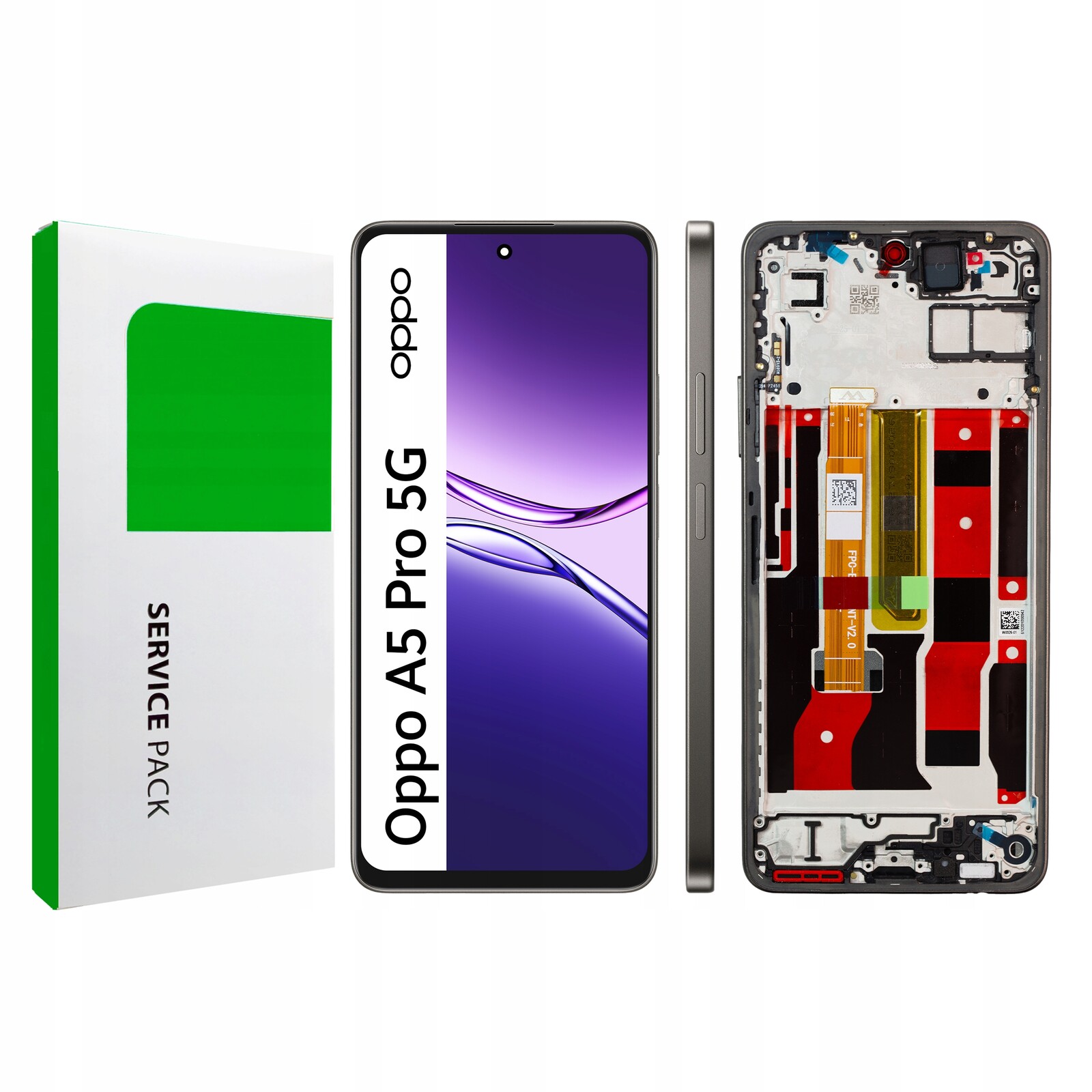 Displej s rámečkem pro Oppo A5 Pro 5G Originální Zila LCD displej Mocha Brown