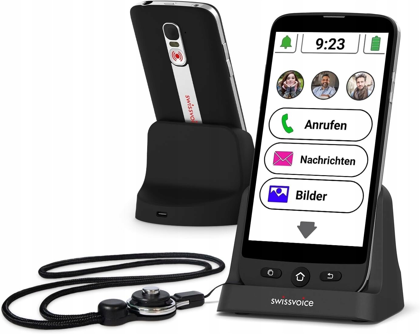 Swissvoice Telefon pro seniory S510-C 4G, černý