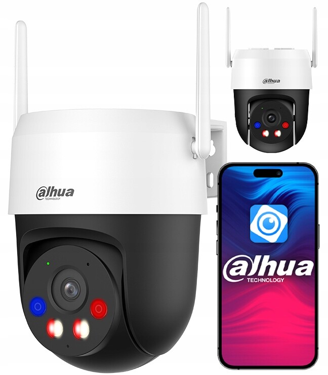 WiFi otočná 5MPx venkovní kamera Dahua P5AS-PV Alarm Detekce Led diody