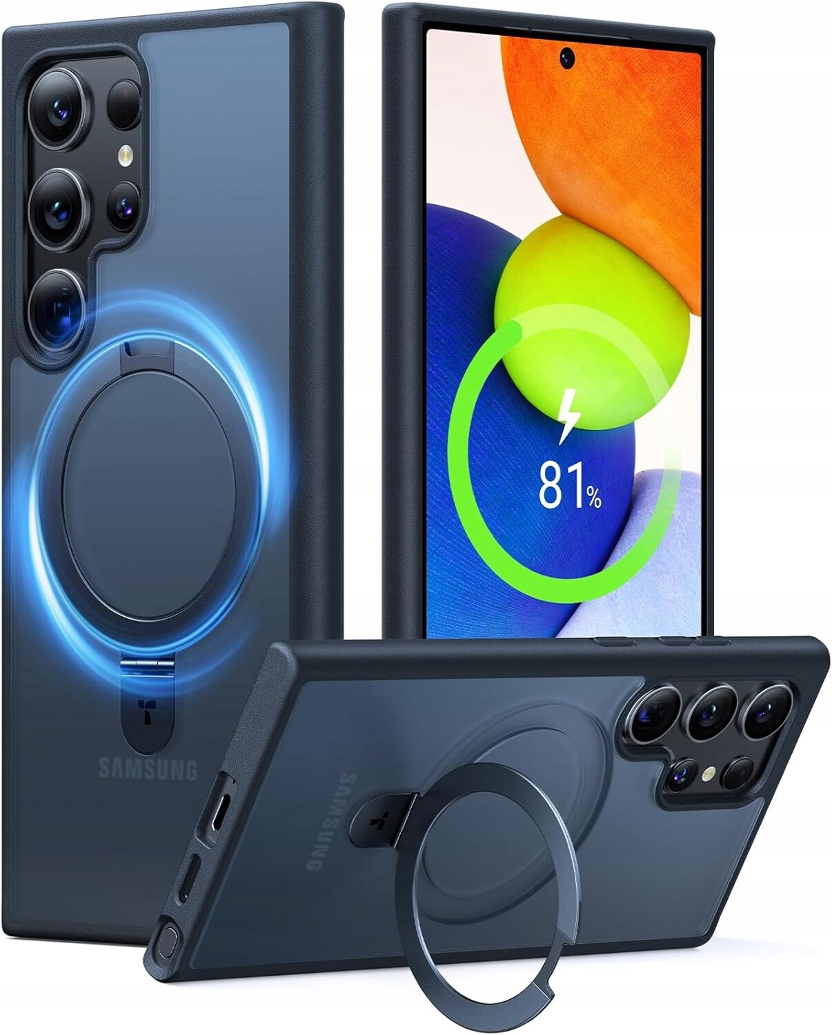 Pouzdro Samsung S24 Ultra MagSafe Stojan Vojenská ochrana Pancéřové