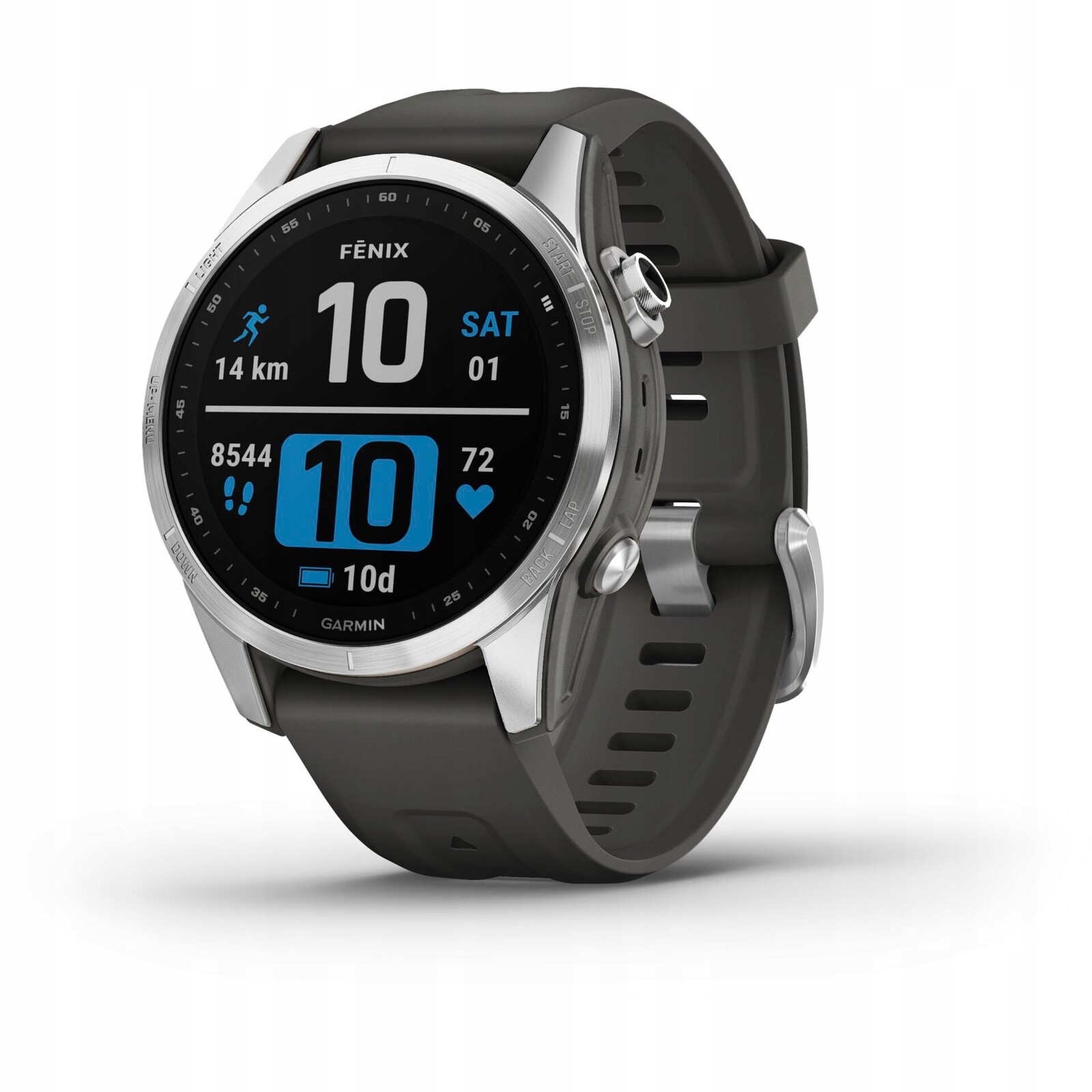 Garmin fenix 7S grafitová/stříbrná barva