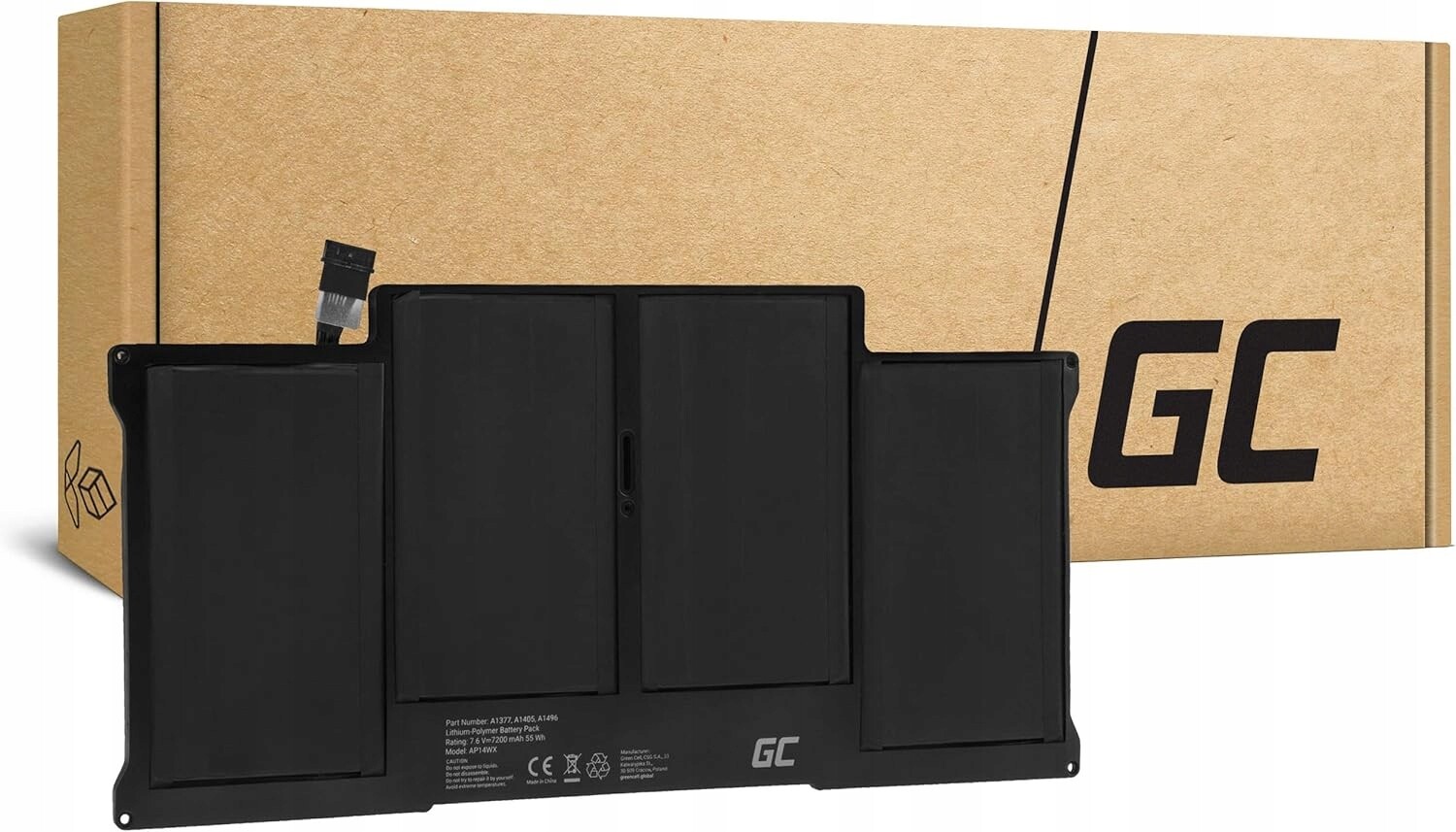 Baterie Akumulátor pro MacBook Air 13 A1496 A1405 A1369 A1466 7200 mAh 7,6 V