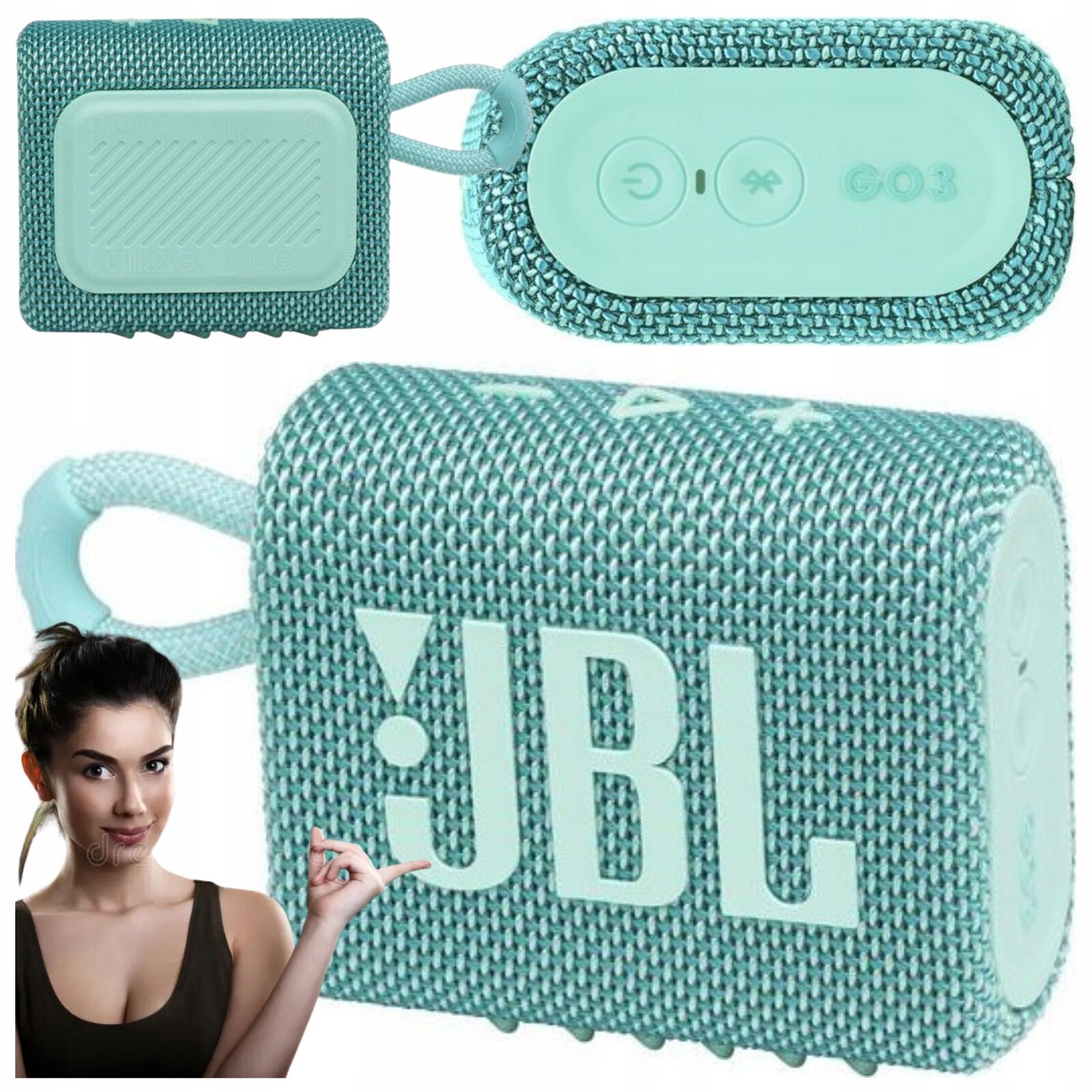 Originální přenosný reproduktor Jbl Go 3 námořní 4,2 W