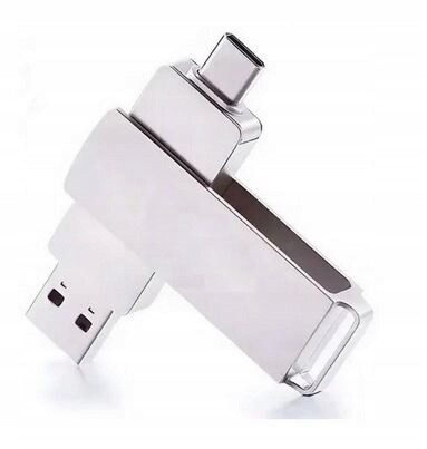 Pendrive Dual Drive 1000 Gb Usb 3.0, Usb 3.1 typ C stříbrný