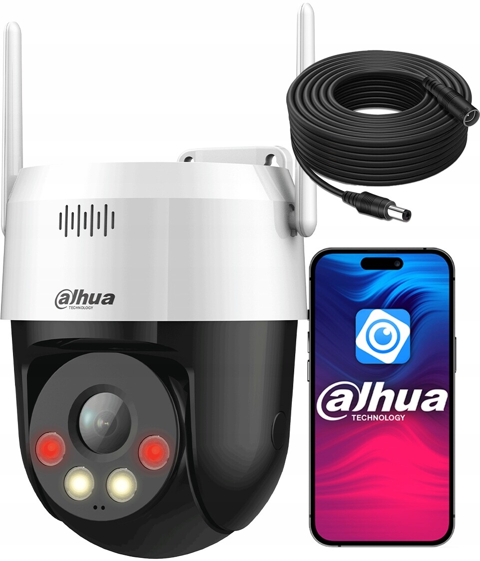 Otočná kamera Lte 4G 5MPx Venkovní Dahua P5AE-PV-4G Sim karta kabel 10 m