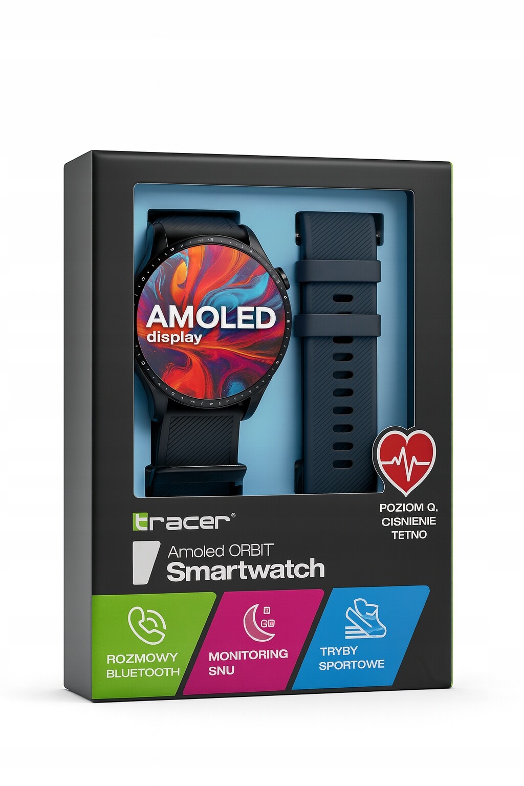 Smartband Tracer Amoled Orbit černý