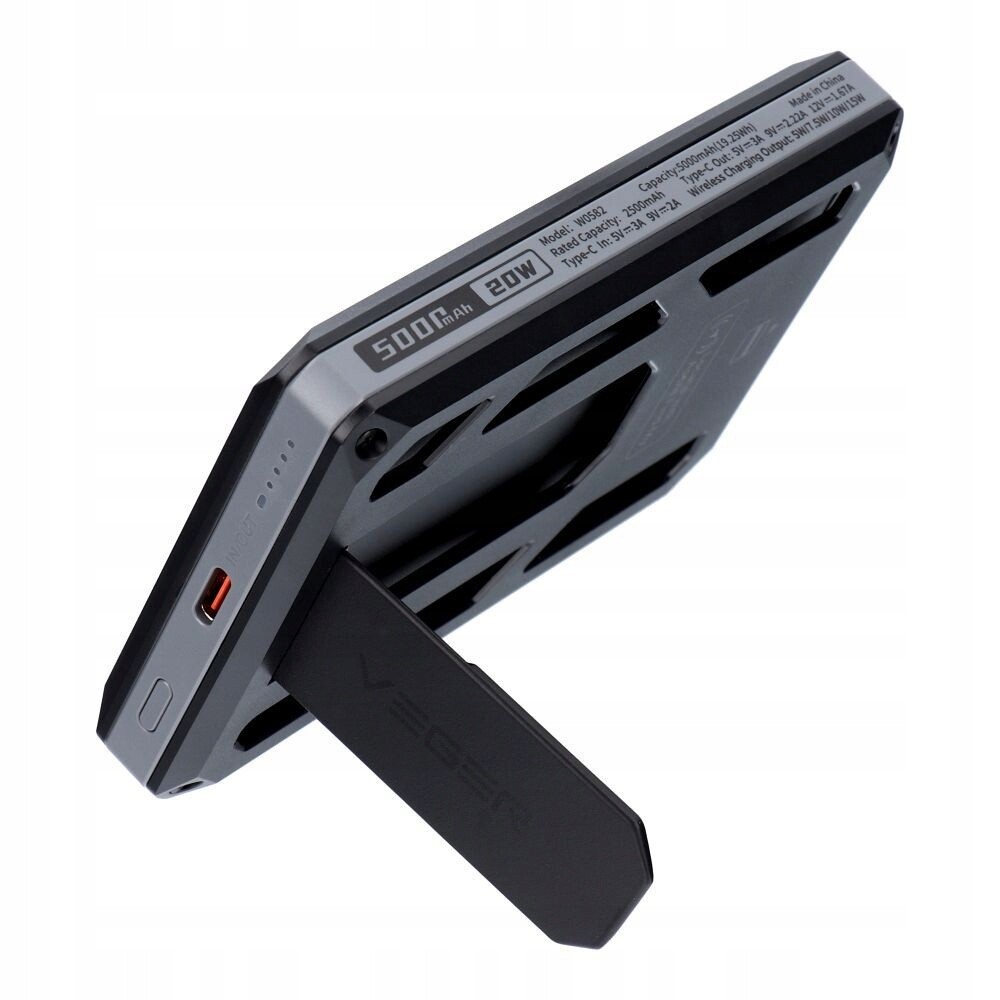 Powerbanka 5000 mAh MFi Pd 20W Wallet Tracker Veger W0582 černá