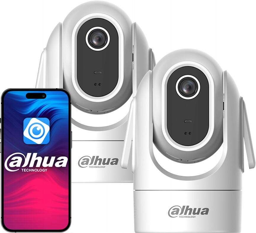 Vnitřní otočná kamera x2 WiFi 4MPx 2K+ Dahua H4C Hero Chůvička WiFi