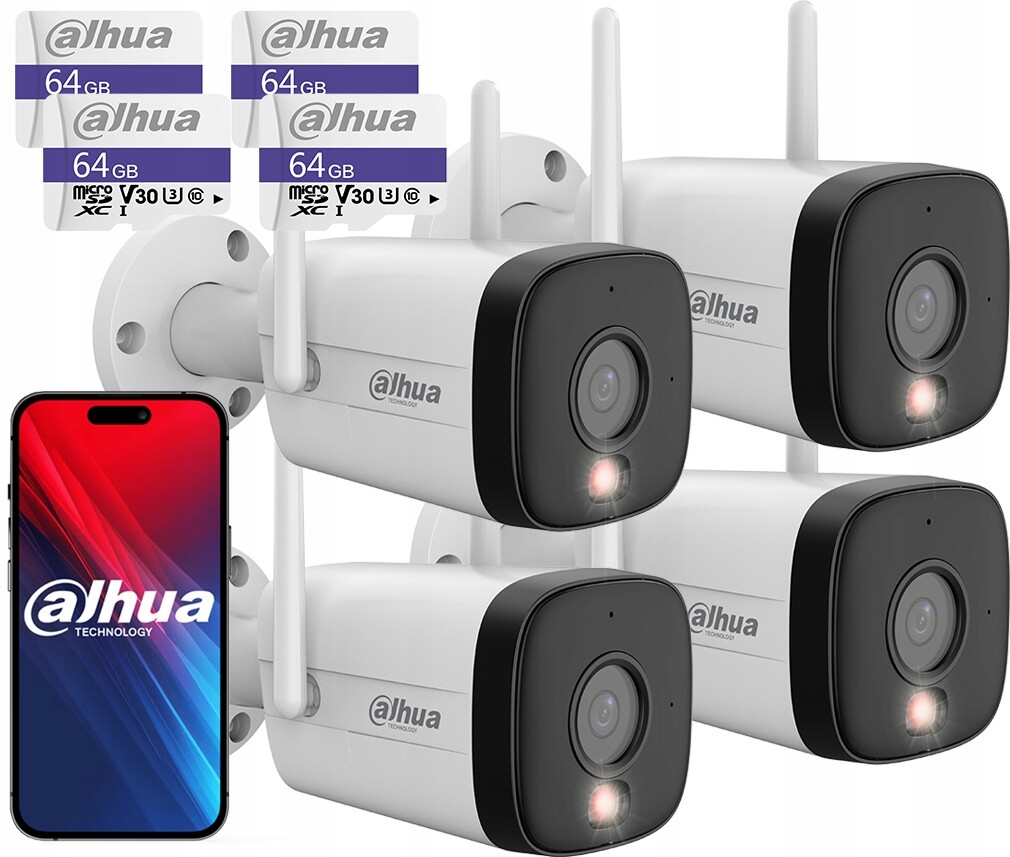 WiFi kamera 5MPx Dahua 4x IPC-HFW1539DTK1-SAW-IL Detekce Mikrofon 64GB