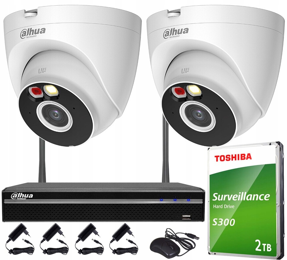 Sada monitorování Wifi 4MPx Dahua 2 kamery T4A-PV Smart Dual Light Audio