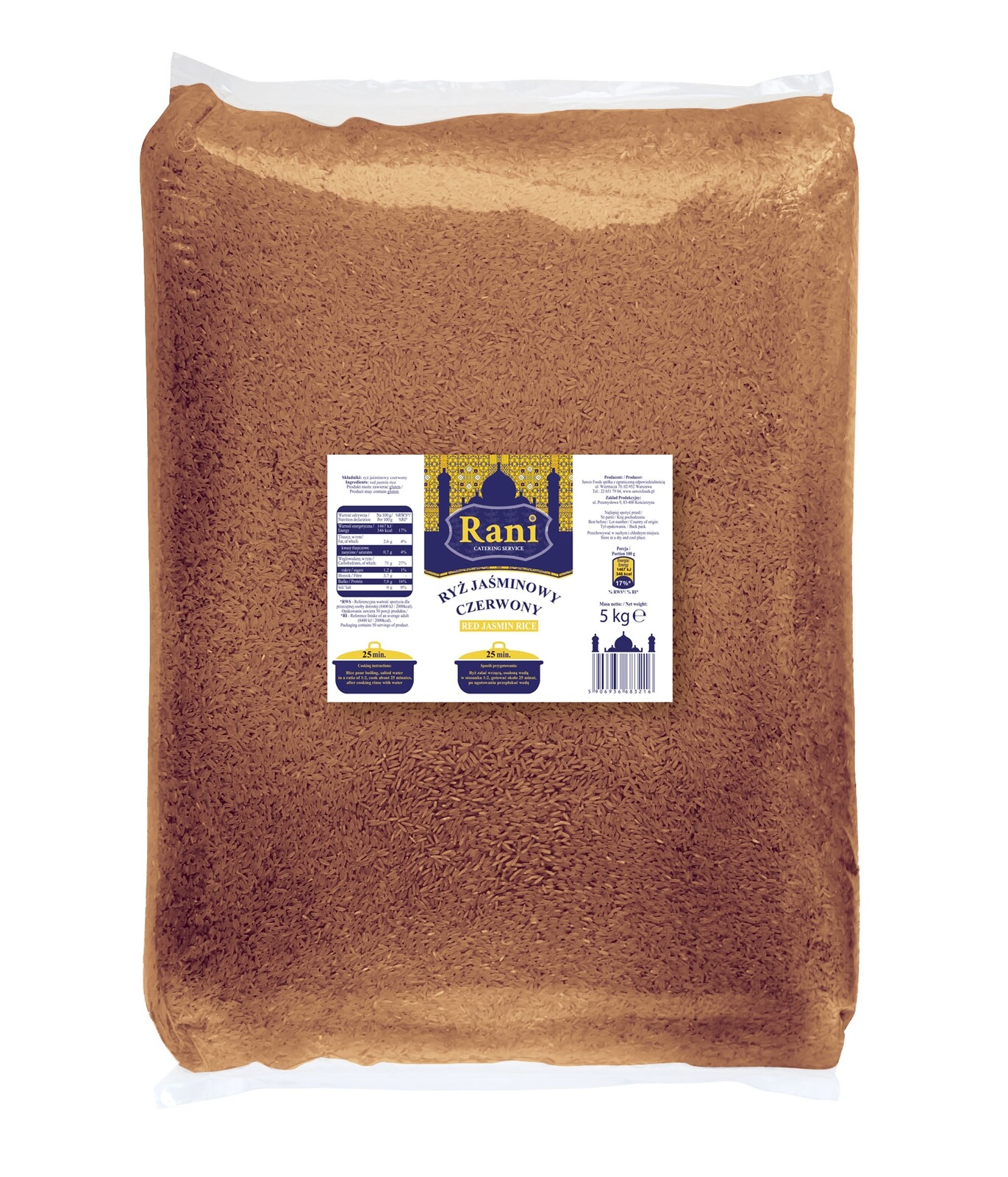 5 kg Rani Červená jasmínová rýže