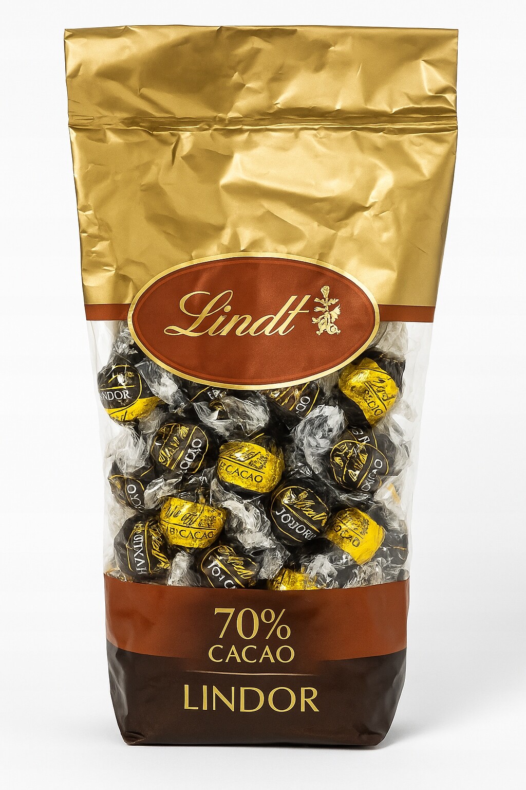 Lindt Lindor 70% Cacao – Kuličky z tmavé čokolády s náplní 600 g