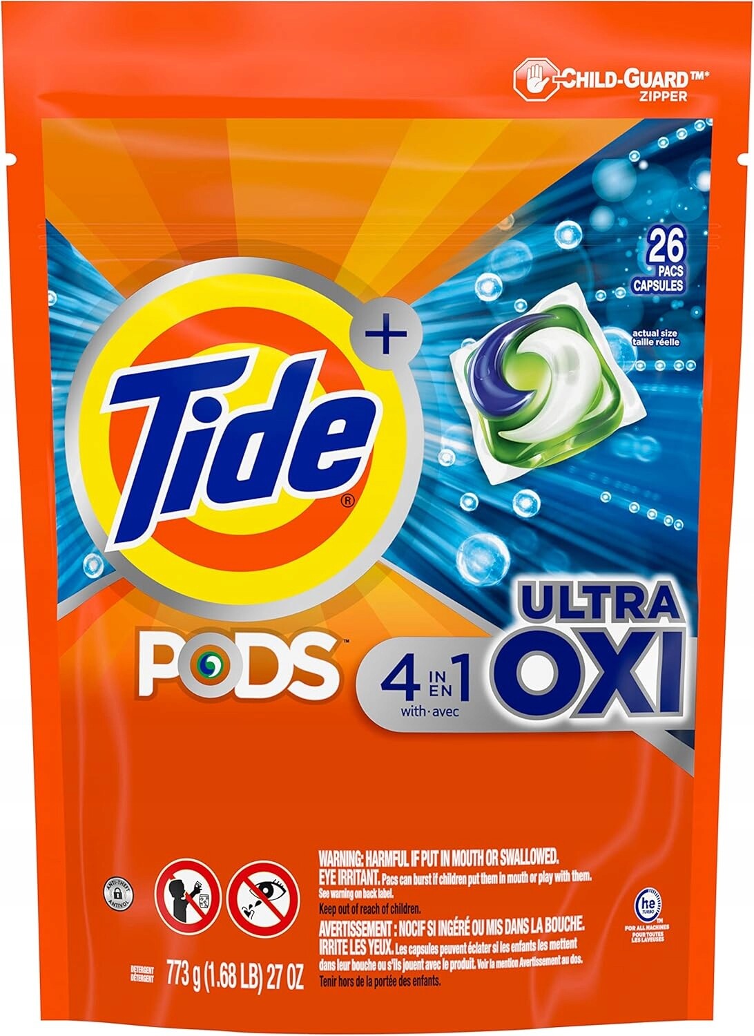 Tide Pods Ultra Oxi Prací Kapsle 4v1 2 6 Ks Usa