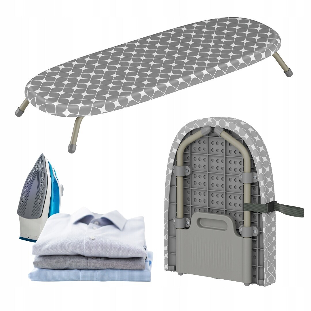 Stolní žehlicí deska 81,5 x 30,5 cm Skládací plst 5 mm lehká Kinghoff