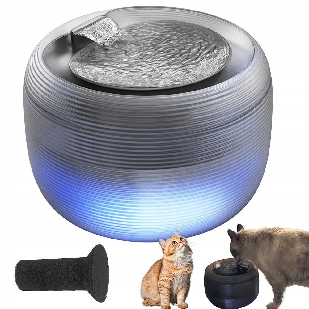 Automatický Dávkovač Vody Pro Psa Ultratichý S Led Osvětlením 2,5 L