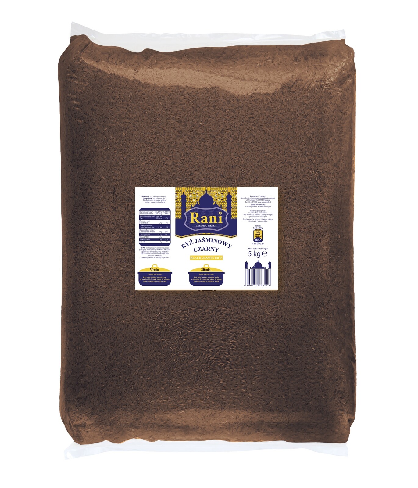 Jasmínová rýže Rani 5 kg černá